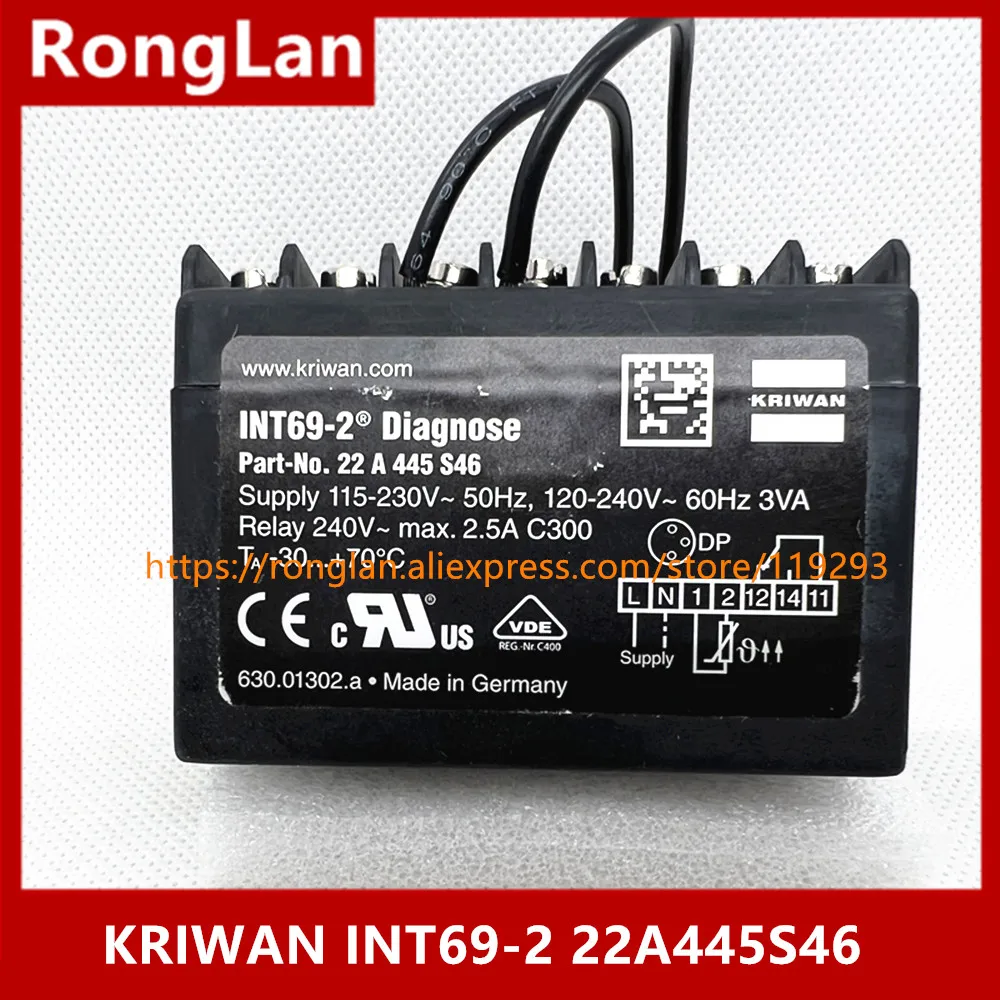 [BELLA] Germany KRIWAN INT69-2  22A445S46 electrical motor protection module