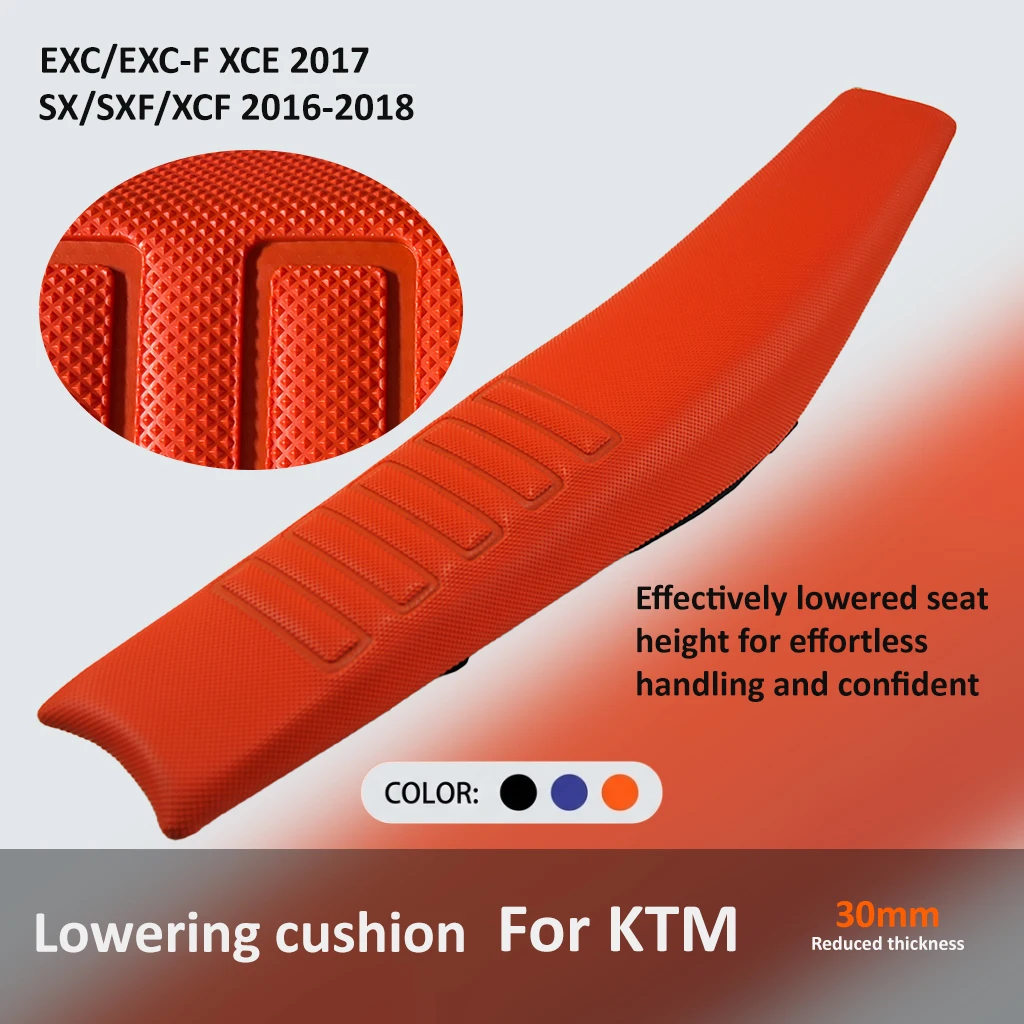 Lowered Off-road Motorcycle Seat Cover, Waterproof Anti-slip Full Design, Fits For KTM SX SXF XC-F XC-W EXC 125 150 250 450