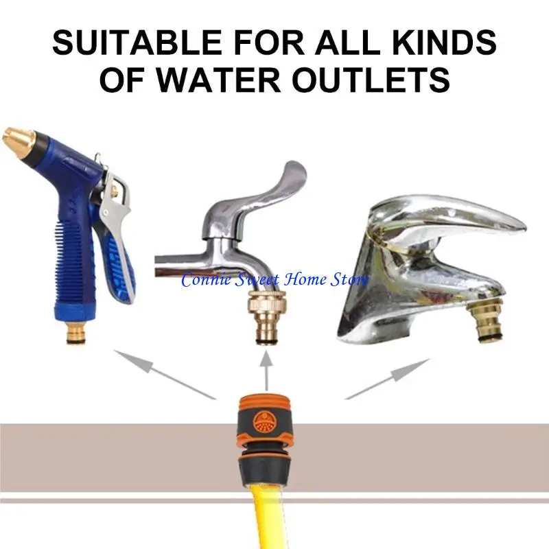 LXAF Simple to Use Hose Adapter Leakproof Connection Inch Fast Release Pipe Joint Upgrades for Outdoor Watering