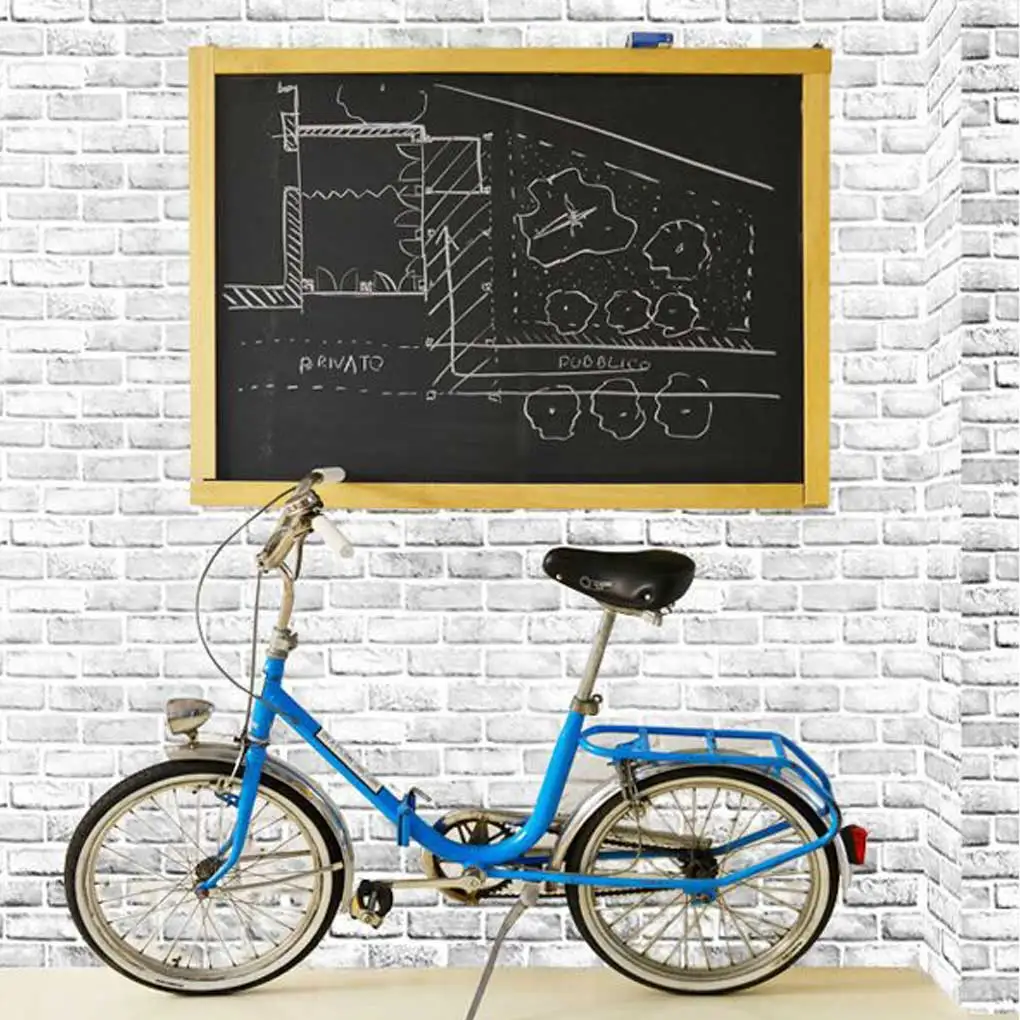 วอลเปเปอร์ติดผนังลายอิฐโบราณขนาด45ซม. x 10ม. ทำจาก PVC มีสติ๊กเกอร์ติดผนังในตัวเองตกแต่งห้องครัววอลเปเปอร์กันน้ำสำหรับบ้านห้องนอน