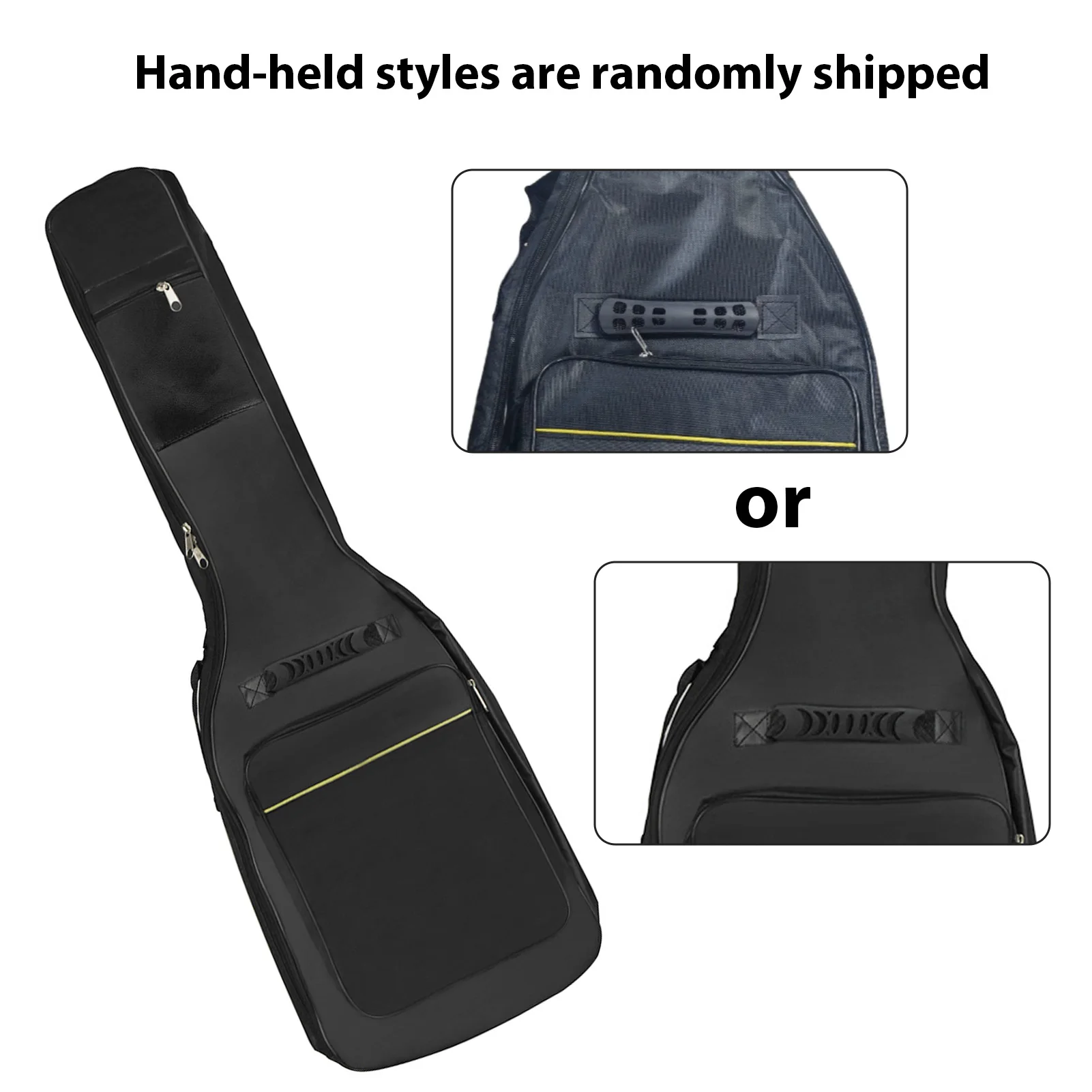 IRIN Gitarrentasche, 600D, wasserdichter Oxford-Rucksack, leichte Gitarren-Aufbewahrungstasche mit ergonomischen Stammen, großes Fassungsvermögen für 38–39 I