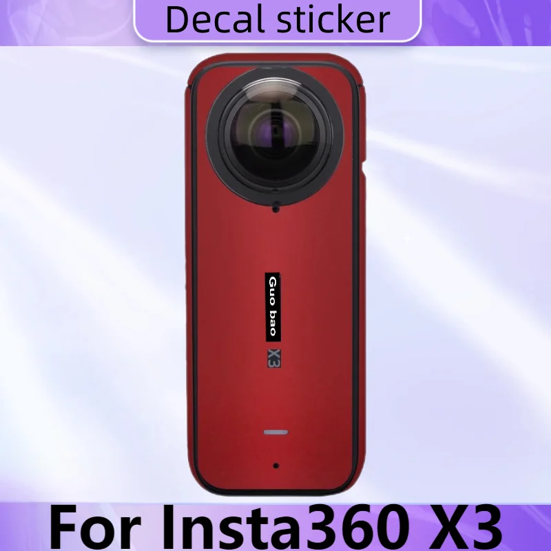 For Insta360 X3 Decal Skin Vinyl Wrap Anti-Scratch Film Action Camera Protective Sticker Protector Coat Insta360X3 Insta 360 X3