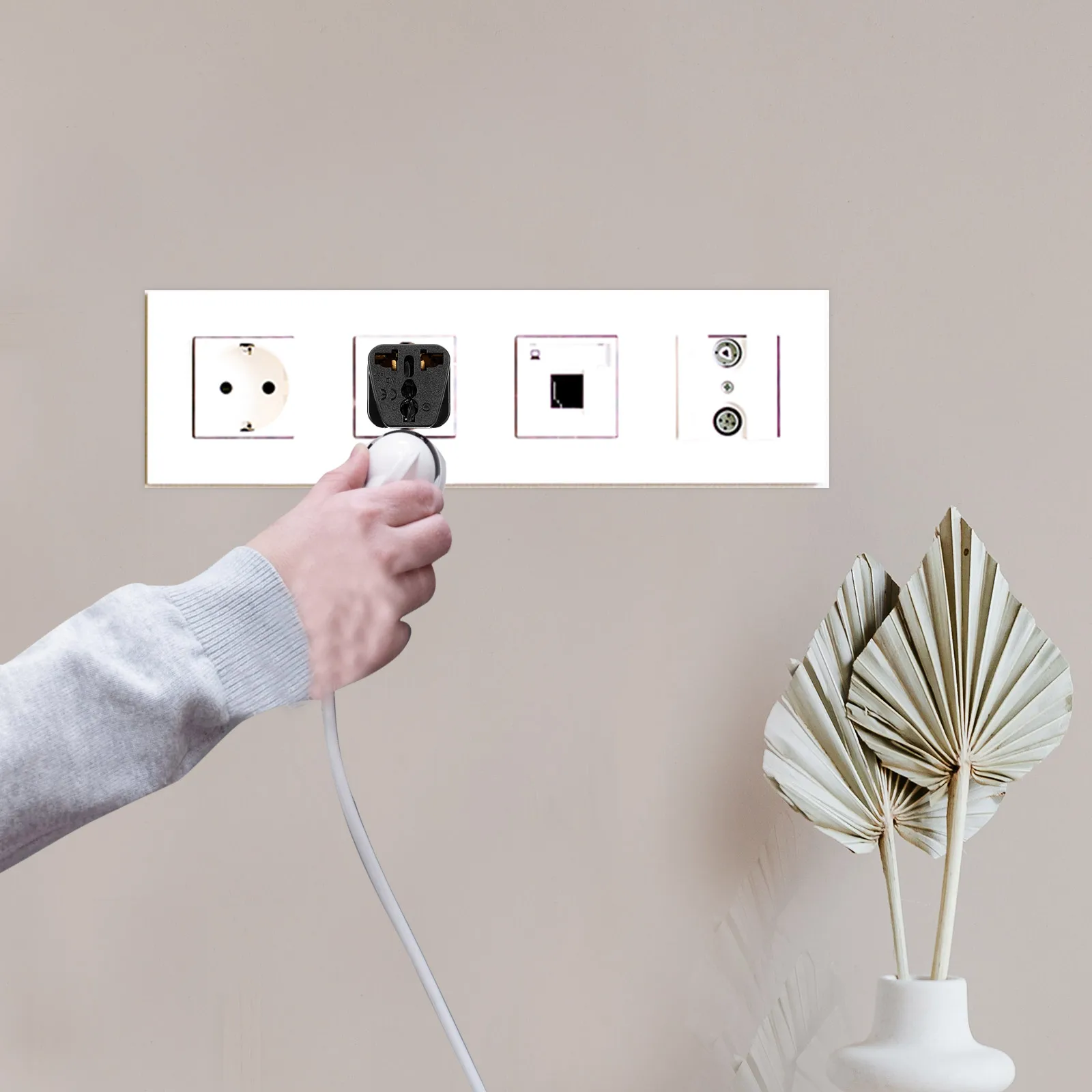 Electrical Plug Adapter Outlet Extender Power Converter Japan Chinese Travel Multi Functional Safe Reliable Compact Lightweight