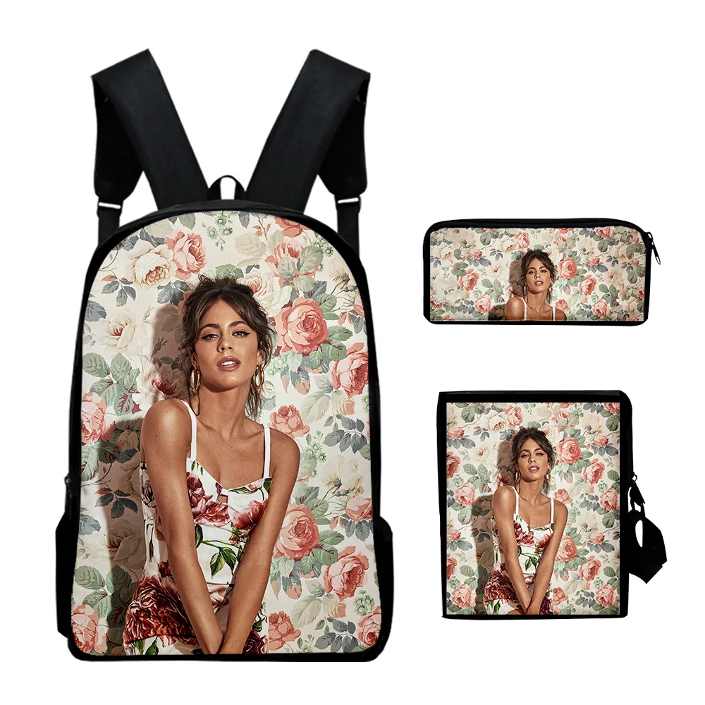 

3D Tini Stoessel Backpack 2023 Tini Tour Women Men Casual Backpack Students Boys Girls Schoolbag Crossbody Bag Pen Case 3pcs/set