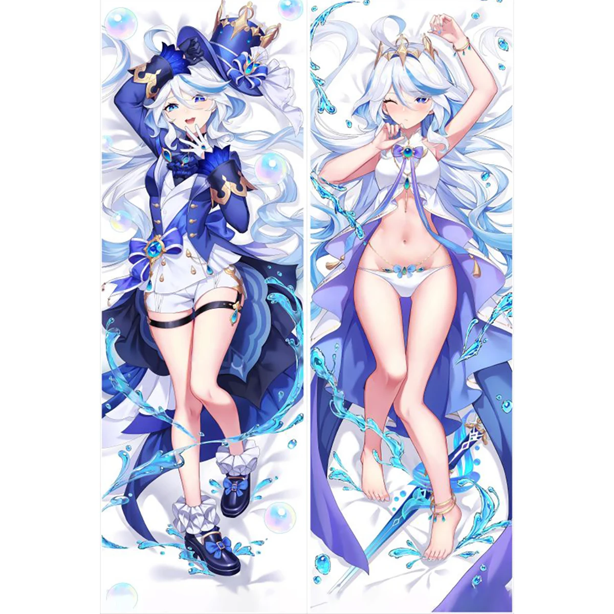 

Anime Genshin Impact Focalors Two-dimens Anime Game Dakimakura Pillowcase Hugging Body Pillow Cover No Filler