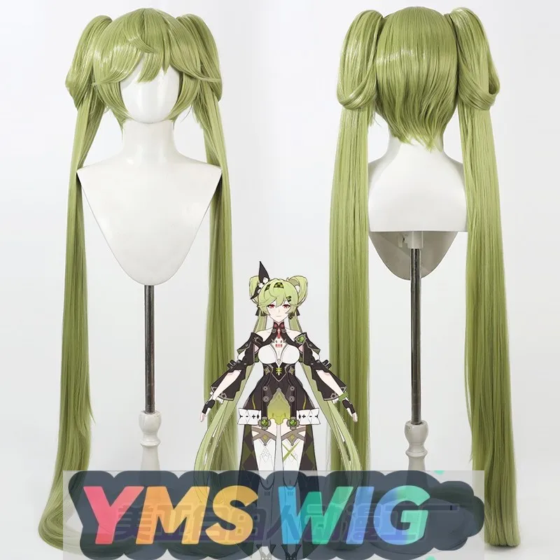 

【YMS WIG】Honkai Impact 3rd Aiyi Huberlion Косплей Парик с хвостиком 1,2 м Реалистичная кожа головы
