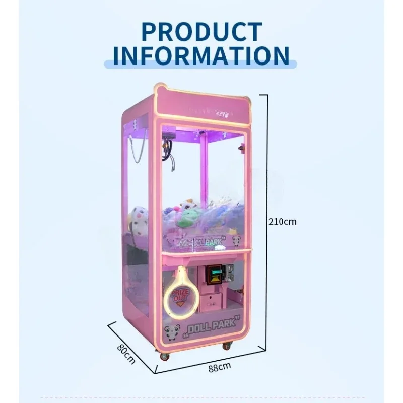 Custom Wholesale Claw Machine For Adult Classic Claw Crane Machine Crazy Toy 2 Crane image 4