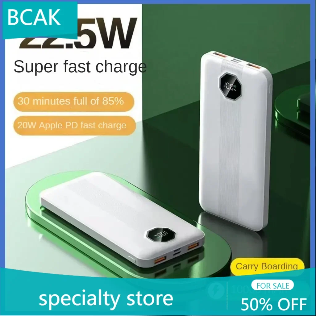 BCAK Specialty Store Power Bank 10000 MAh 200000mah Super Fast Charging Mobile Power Supply Portable Suitable for Mobile Phone