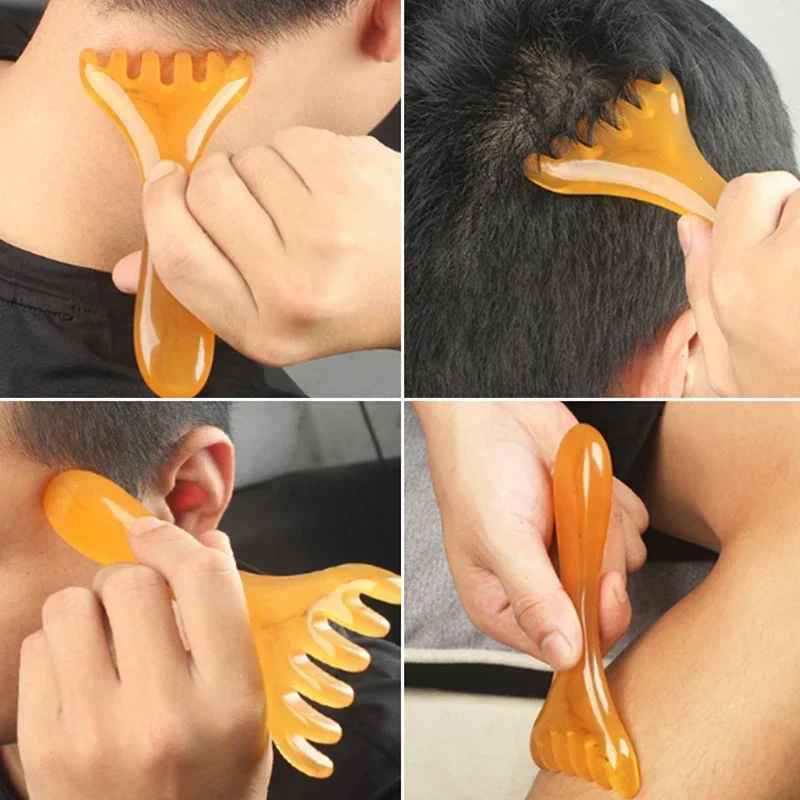 

Массажер для головы, смола, оленьи рога, массаж головы, Гуа Ша, расслабление головы, снятие стресса, улучшение сна, скребковый массажер для кожи головы