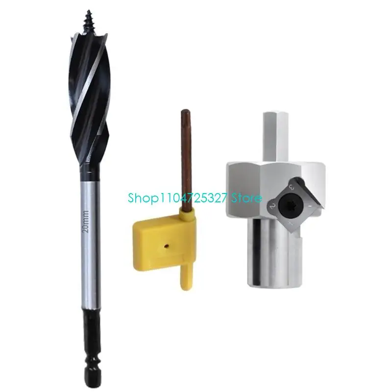 D8KF Woodworking Chamfer Reamer Tool Workbenches Dog Hole Chamfer Reamer Tool Benches Dog Hole Chamfer Reamer Tool Polishing