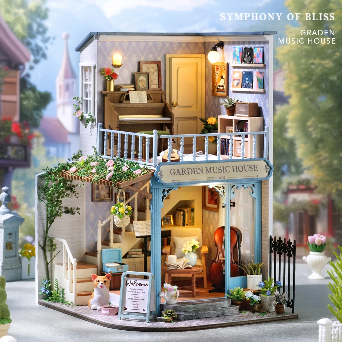 

Diy Big Wooden Dollhouse Furniture Light Kit Doll House Casa Miniature Accessories Wooden Toys Christmas Birthday Gifts New