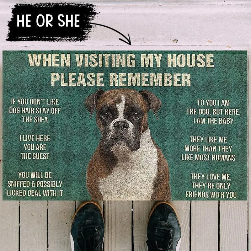 Welcome To Peanut's House Doormat Labrador Dog Soft Room Carpet Kitchen Foot Mat Pattern Entrance Mat Great for Pet Owners Home