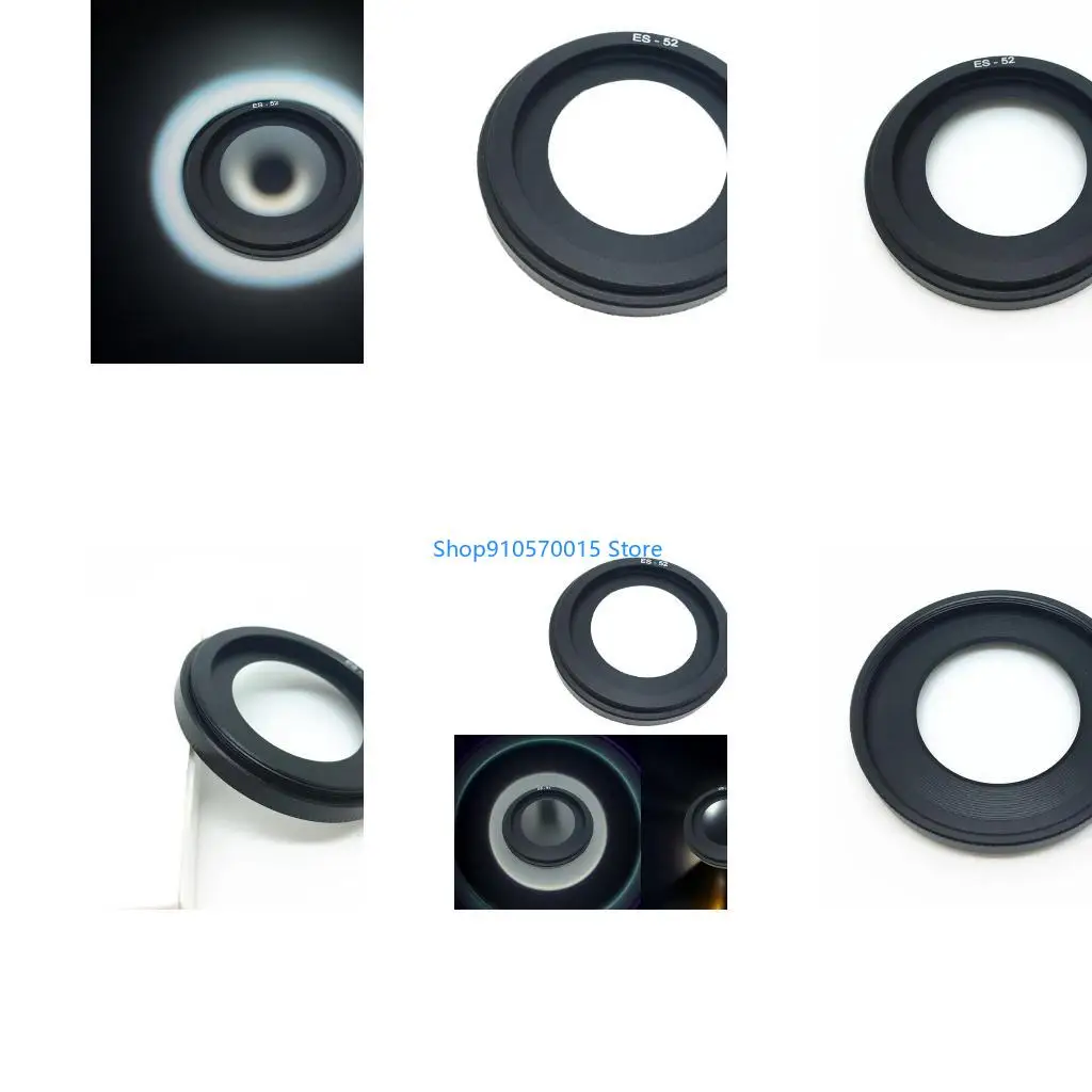 B95C ES-52 Lens Hood for EF40mm f/2.8 100D Cameras Sunshade Lens Cover Cap Protector Aluminum-alloy