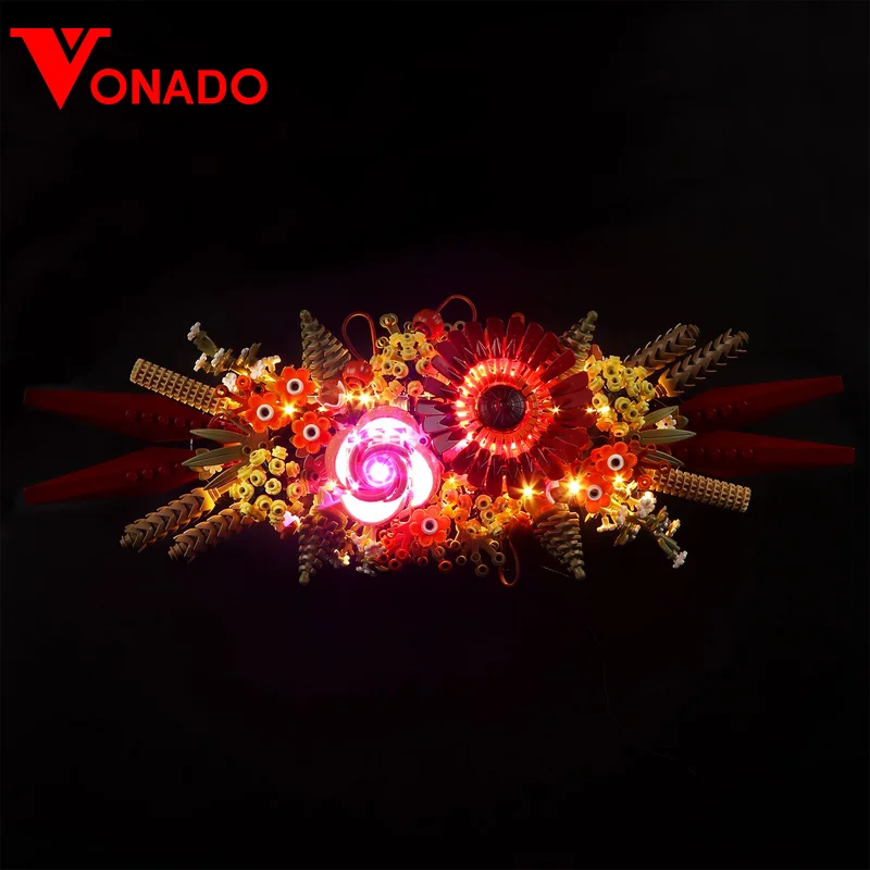 

Vonado LED Light For Ideas 10314 Dried Flower Building Blocks Lighting Toys Only Lamp+Battery Box(Not Include the Model)