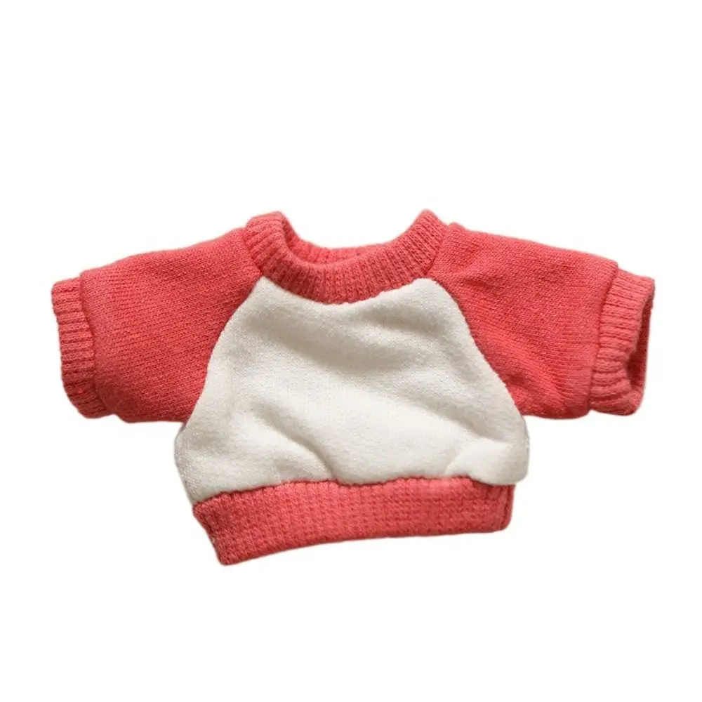 Cotton Doll Clothes Undershirt Stripe Solid Color Plush Doll Clothes 15cm Sweater Doll Accessories No Attributes Doll Clothes