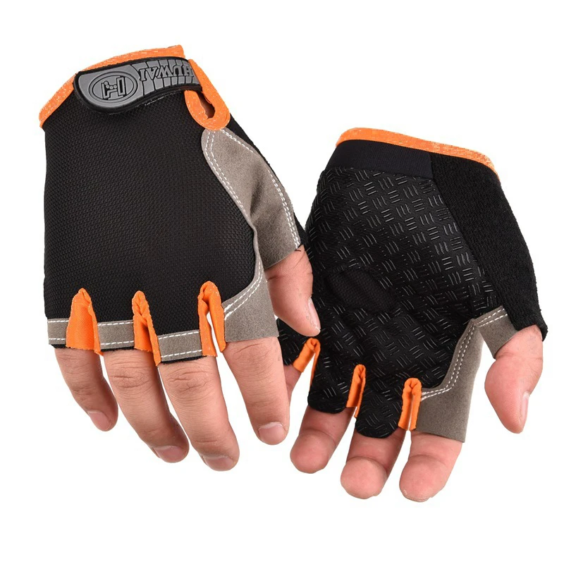 Atmungsaktive Rutschfeste Halbfinger-Trainingshandschuhe für Männer und Frauen, Fahrrad-Fitness-Training-Sporthandschuhe