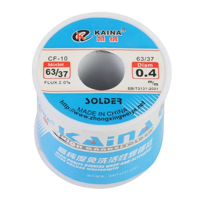 KAINA 0.4/0.5/0.6/0.8/1mm 450g Solder Wire 63/37 Tin Lead Tin Wire Solder Rosin Core Solder Flux Soldering Welding