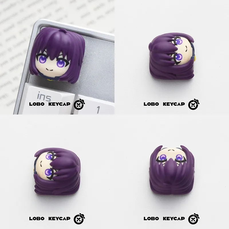 LOBO My Deer Friend Nokotan Keycap Hand-made Resin Cute Keycap Mechanical Keyboard Keycaps Customized Gaming Accessories Gift