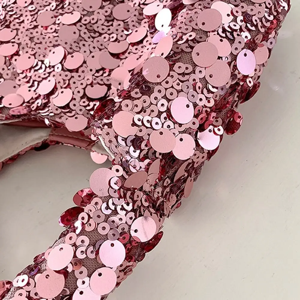 Borsa di paillettes di stoffa semplice borsa per cellulare in argento borsa per il trucco borsa per il trucco borsa per il trucco studenti