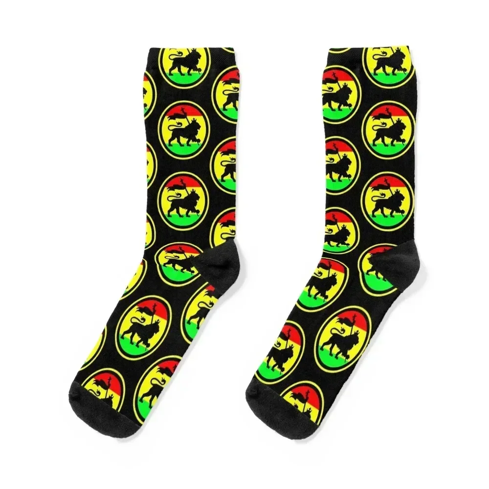 

Rasta Lion Socks cartoon colored Socks Male Women's