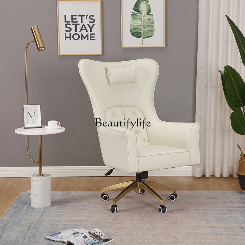 

Rotating and tilting function Computer chair Home study function Stainless steel chair