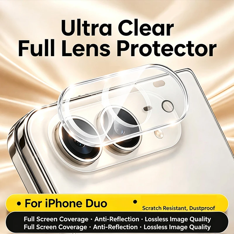2Pcs Camera Lens Protector for iPhone Duo Ultra Fold 2026 New Lens Cover Screen Protector Full Cover Lens Glass Film Cover