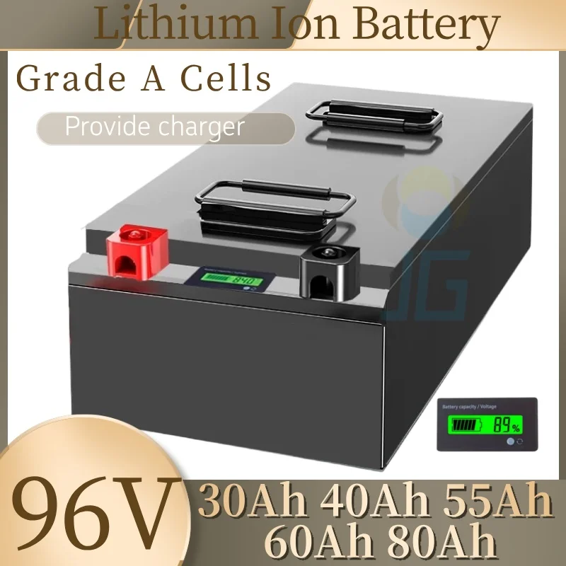 

BMS 26S 96V 30Ah 40Ah 55Ah 60Ah 80Ah Lithium Ion Battery for 2000W 3000W 4500W Aircraft Tractor Luggage Transporter Tour Bus