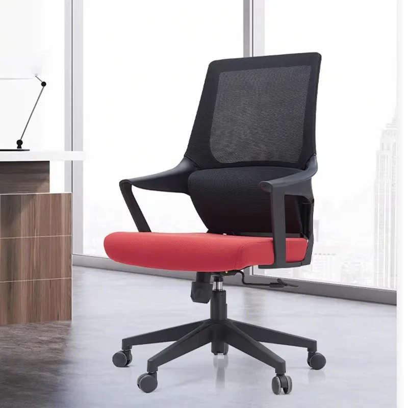 Ergonomic office chair Lifting waist Comfortable sedentary staff computer  Meeting  Grey company executive chair