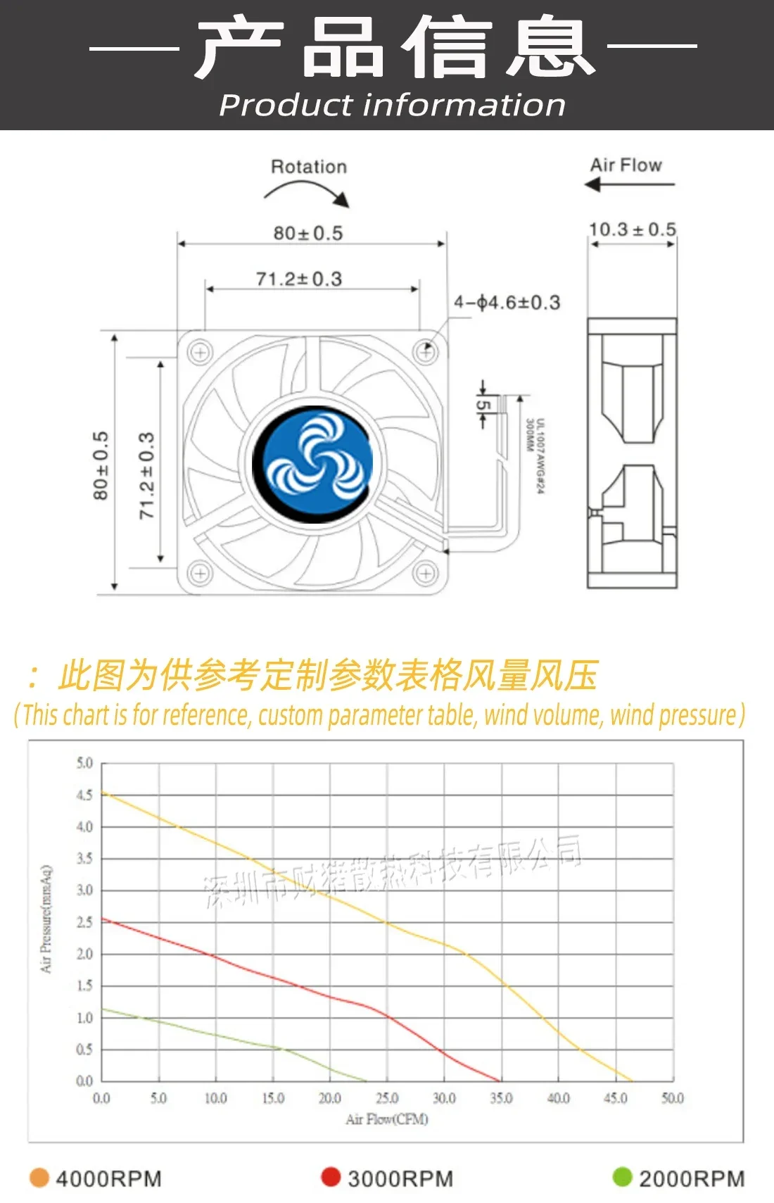 CAIZHU-FAN/8010 80 * 80 * 10 mm USB 5 v, 12 v and 24 v 8 CM CM computer case a cooling fan