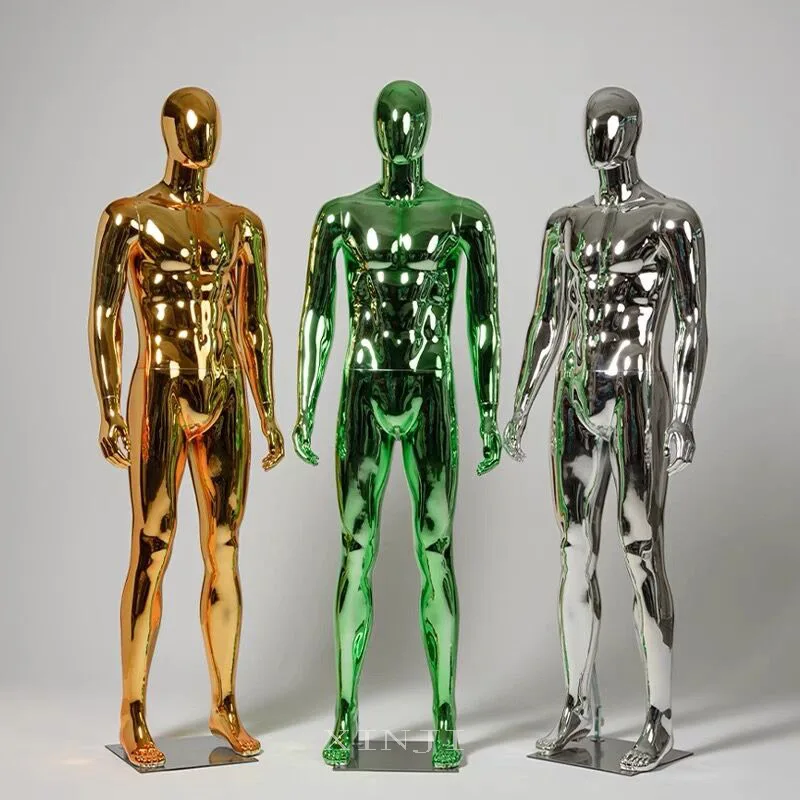 Fashionable Men Shiny Color Mannequin Whole Body Manqui For Display On Sale