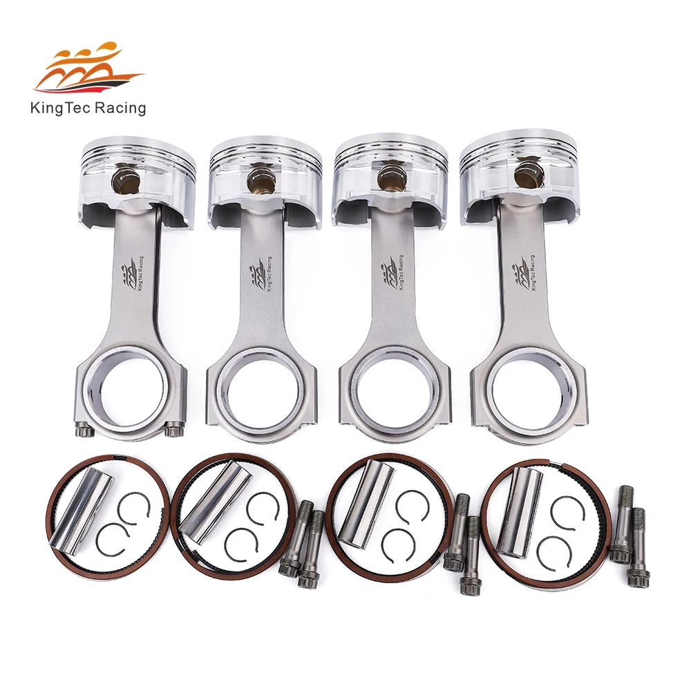 KTC Racing 1ZZ Forged 4340 Steel Connecting Rod 4032 Aluminum Piston Kit for Toyota 1ZZ-FE Upgrade with ARP bolts