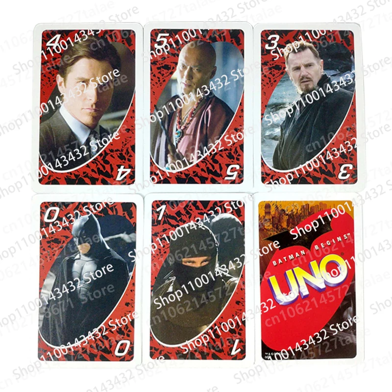 Mattel Games UNO Bats-mans Family Funny Entertainment Board Game Fun Playing Cards Box Uno Card Game Boys Girl Gift