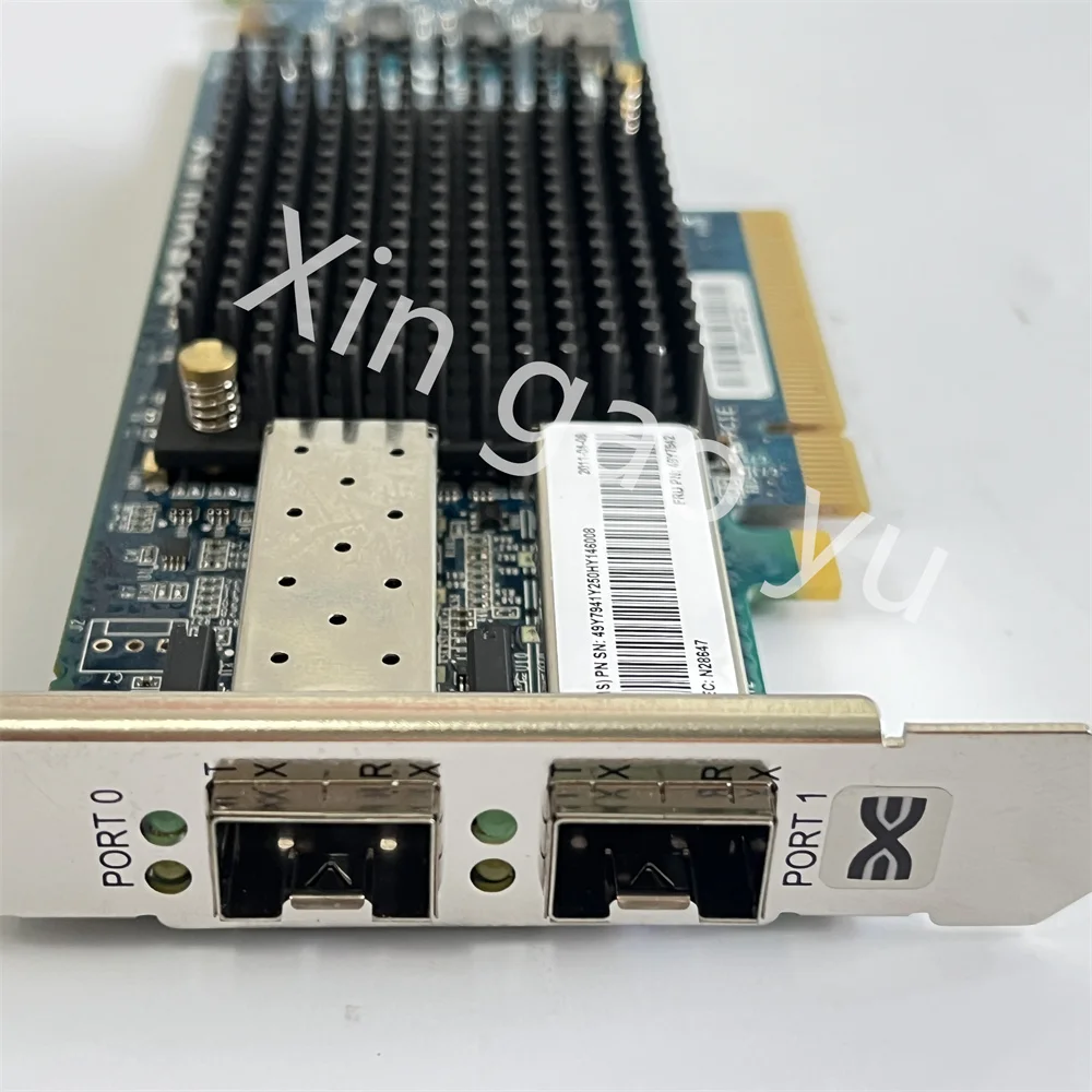 สำหรับ10Gb PCI-E การ์ดเครือข่าย FC พอร์ตคู่49Y7941 49Y7942การ์ด P006138-01B v.a ออปติก100% การทดสอบที่สมบูรณ์แบบ