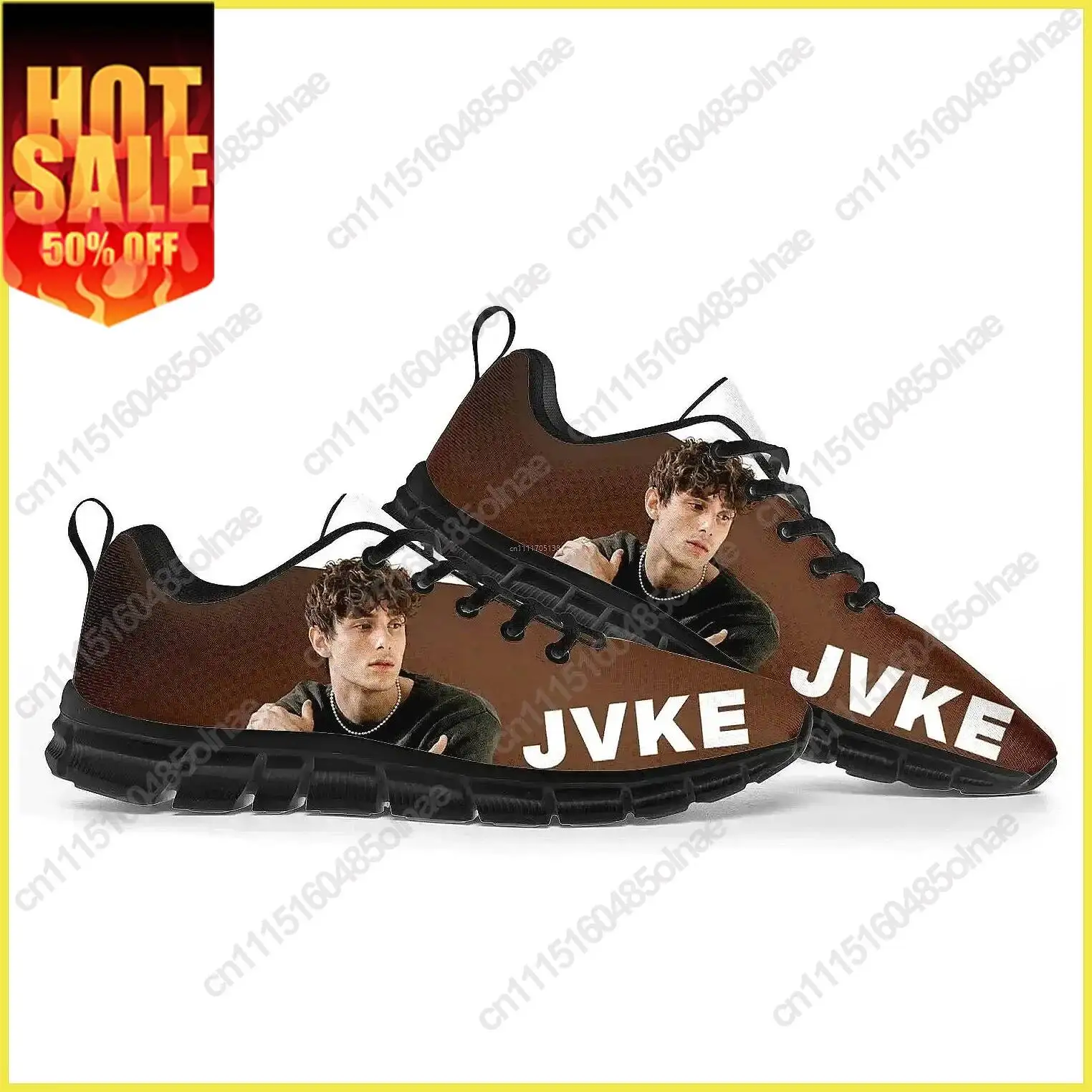 JVKE Singer Pop Music Inspired Custom Breathable Sneakers for Adults Teens, Casual Sports Shoes for Couple