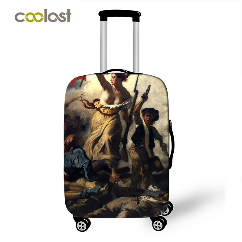 

Oil Painting Starry Night / Mona Lisa Luggage Cover Van Gogh / Picasso Trolley Case Covers Travel Accessories Suitcase Cover