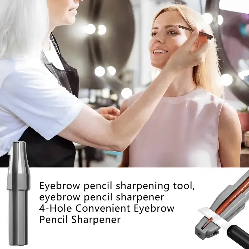 Novo design apontador de lápis de sobrancelha portátil ferramenta de afiação de lápis cosmético maquiagem profiler caneta ferramentas e acessórios de maquiagem