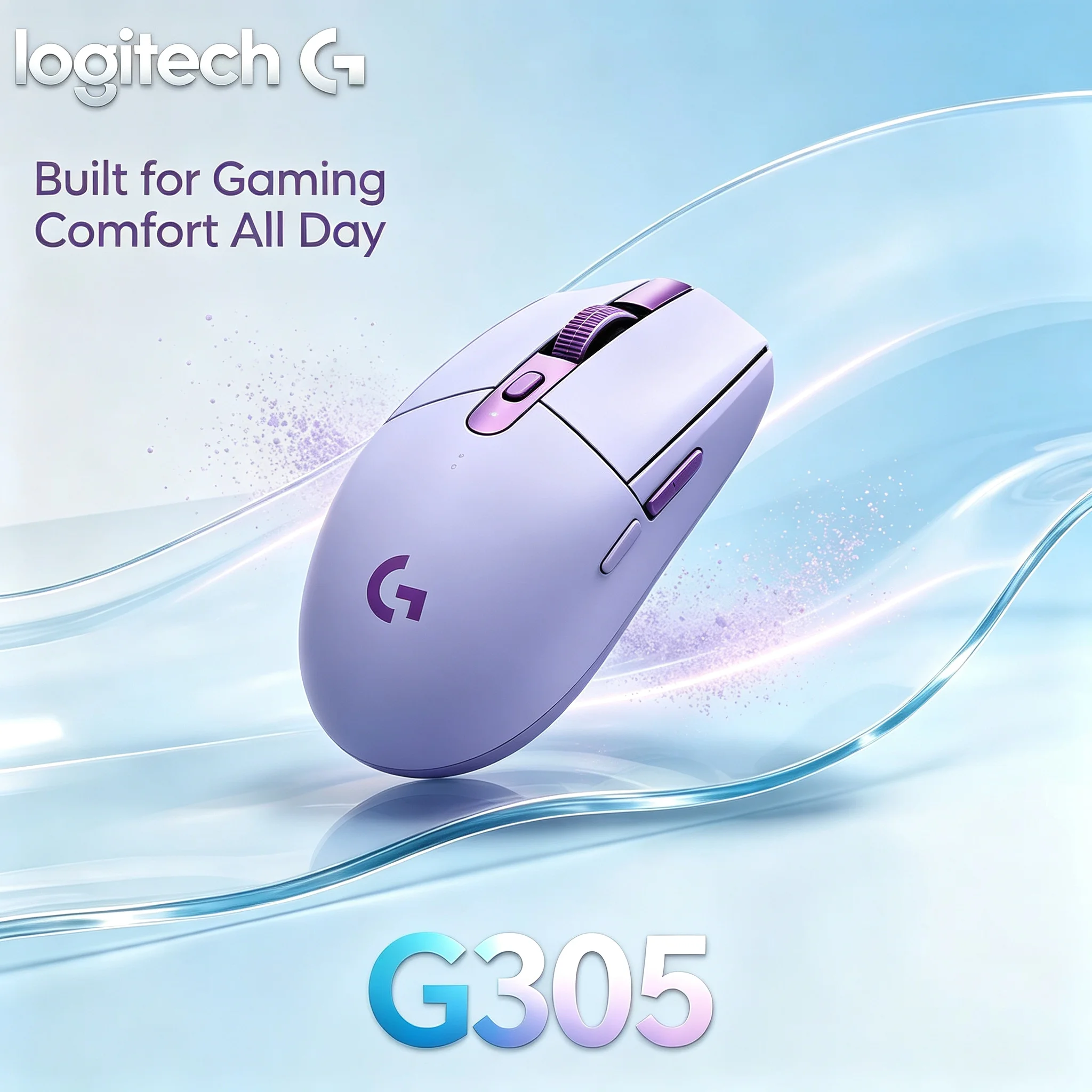 Logitech G305 Wireless Gaming Mouse Max 12K DPI Tracking 6 Programmable Buttons For E-sports Gamers & Office