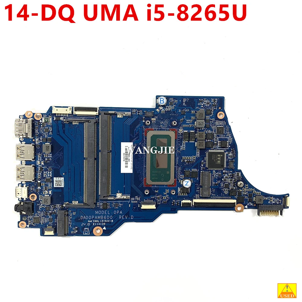 

DA00PAMB6D0 UMA i5-8265U CPU L61953-001 For HP LAPTOP 14-DQ L61953-601 Motherboard Notebook Mainboard 100% Tested