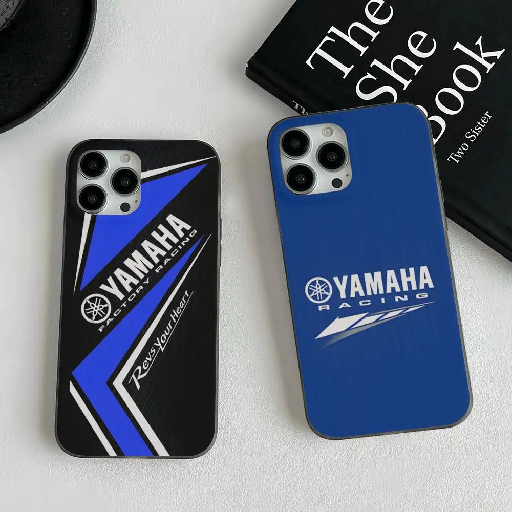 دراجة نارية Y-YamAha-ES جراب هاتف آيفون 17 16 15 14 زائد 13 12 11 برو ماكس برو موجة المموج غطاء #1