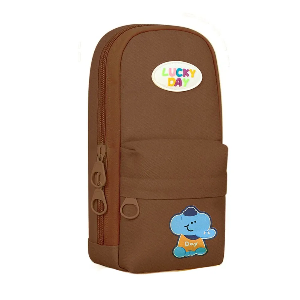 

Patchwork Double-layer Design Pen Bag Letter Large Capacity Lovely Pencil Case Student Pencil Case Cartoon