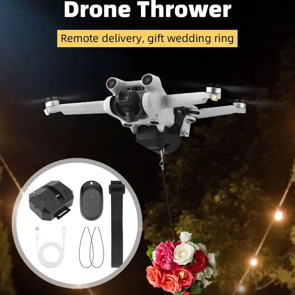 For DJI Mavic 4 Pro Remote Controlled Aerial Dropper Parcel 100m Thrower Precision Rescue Range Drone Accessory Delivery Ou H0L3