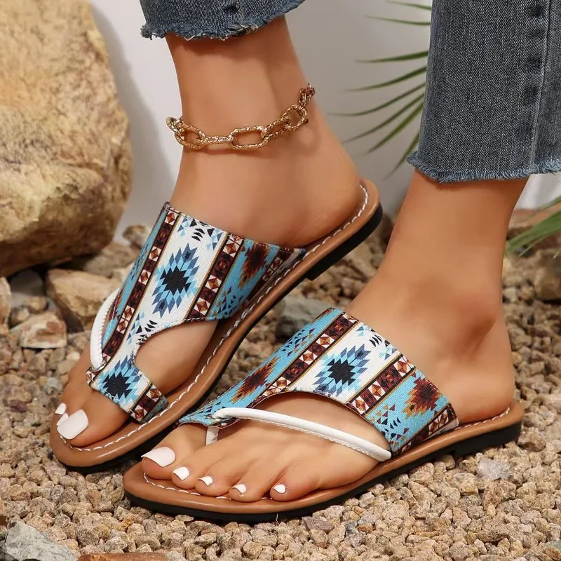 

2025 Large Size Slippers for Women's Summer New Breathable Roman Casual Sandals Women's Style Sandals