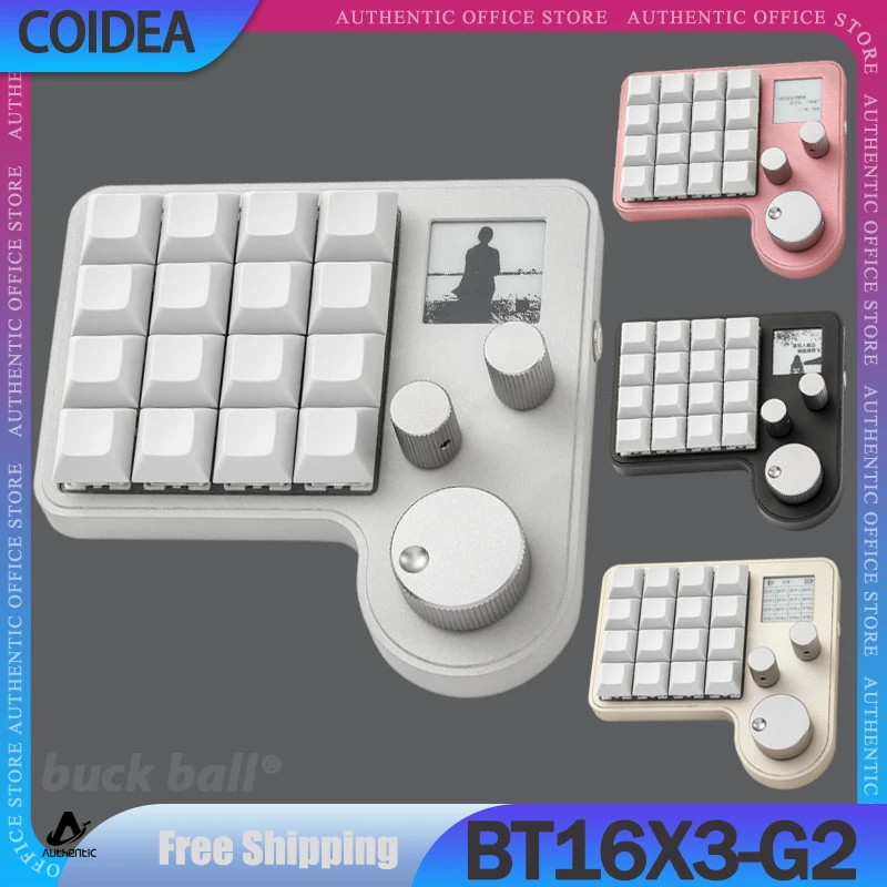 Coidea BT16X3-G2 Number Keyboard 3Mode 2.4G Bluetooth Wireless Keypad RGB Backlight Hot-Swap Gaming Machinery Mini Keyboard Gift