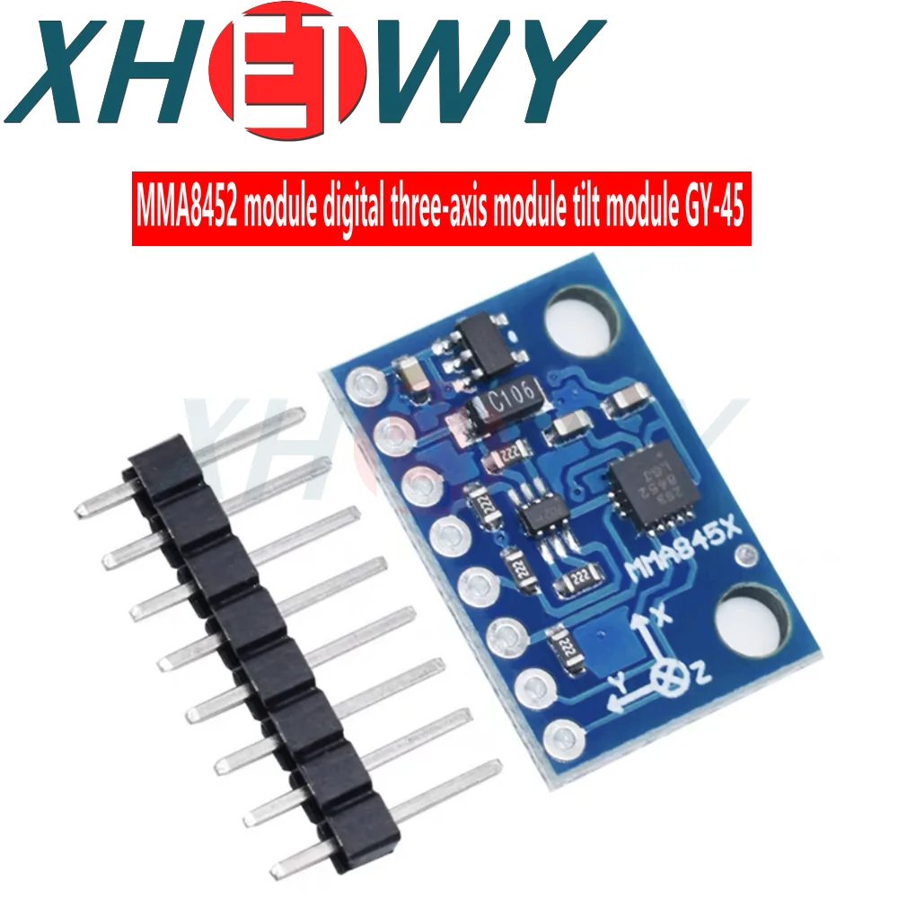 GY-45-módulo Digital Triaxial, acelerómetro, inclinación de alta precisión, 3 ejes, MMA8452, MMA8452Q, para Arduino