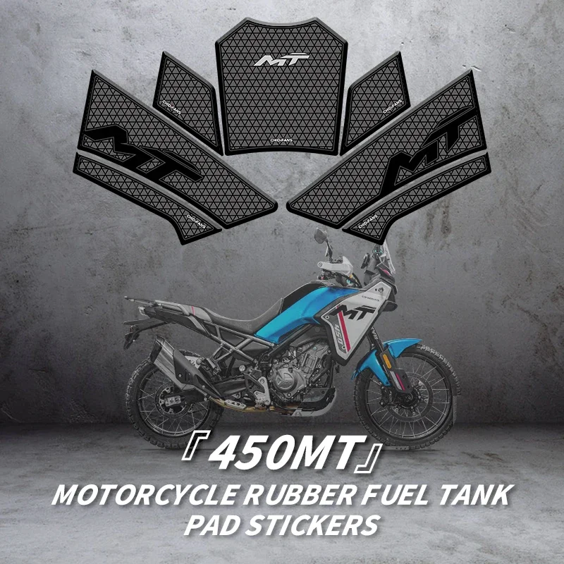 Used For CFMOTO 450MT Motorcycle Accessories Rubber Gas Tank Decoration And Protection Thicken Decals Fuel Tank Stickers Kits