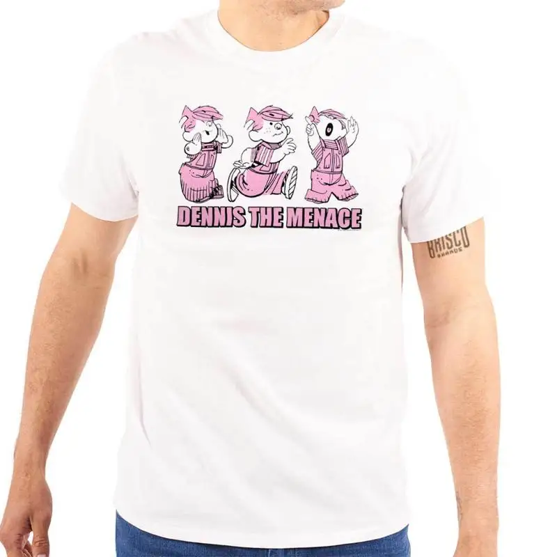 Lustiges Dennis The Menace Troublemaker Cartoon Damen- oder Herren-T-Shirt mit Rundhalsausschnitt