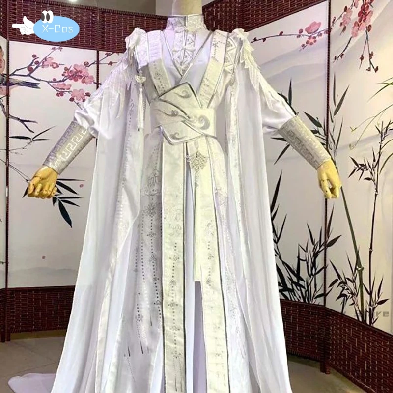 XieLian Custom Oversize Women&Men Cat Master Male Carnival Cosplay Costume White Outfit Chinese Hanfu Dress For Women TGCF