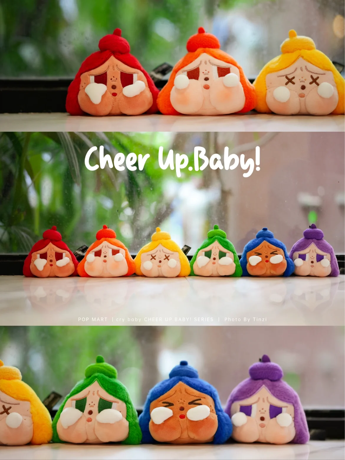 Crybaby Cheer Up Baby Series - Plush Pendant Mystery Box 1pc/6pcs Plush Toys Model Doll Toys Blind Box Trendy Gifts