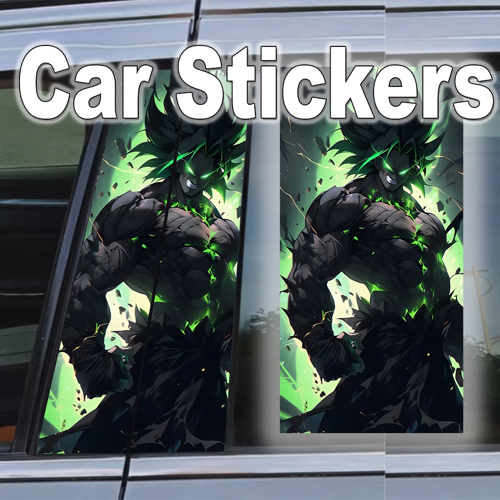 

Dragon Ball Car Sticker B-pillar Anti-scratch Anti-rub Waterproof Sticker Super Saiyan Anime Self-adhesive Decoration Auto Parts