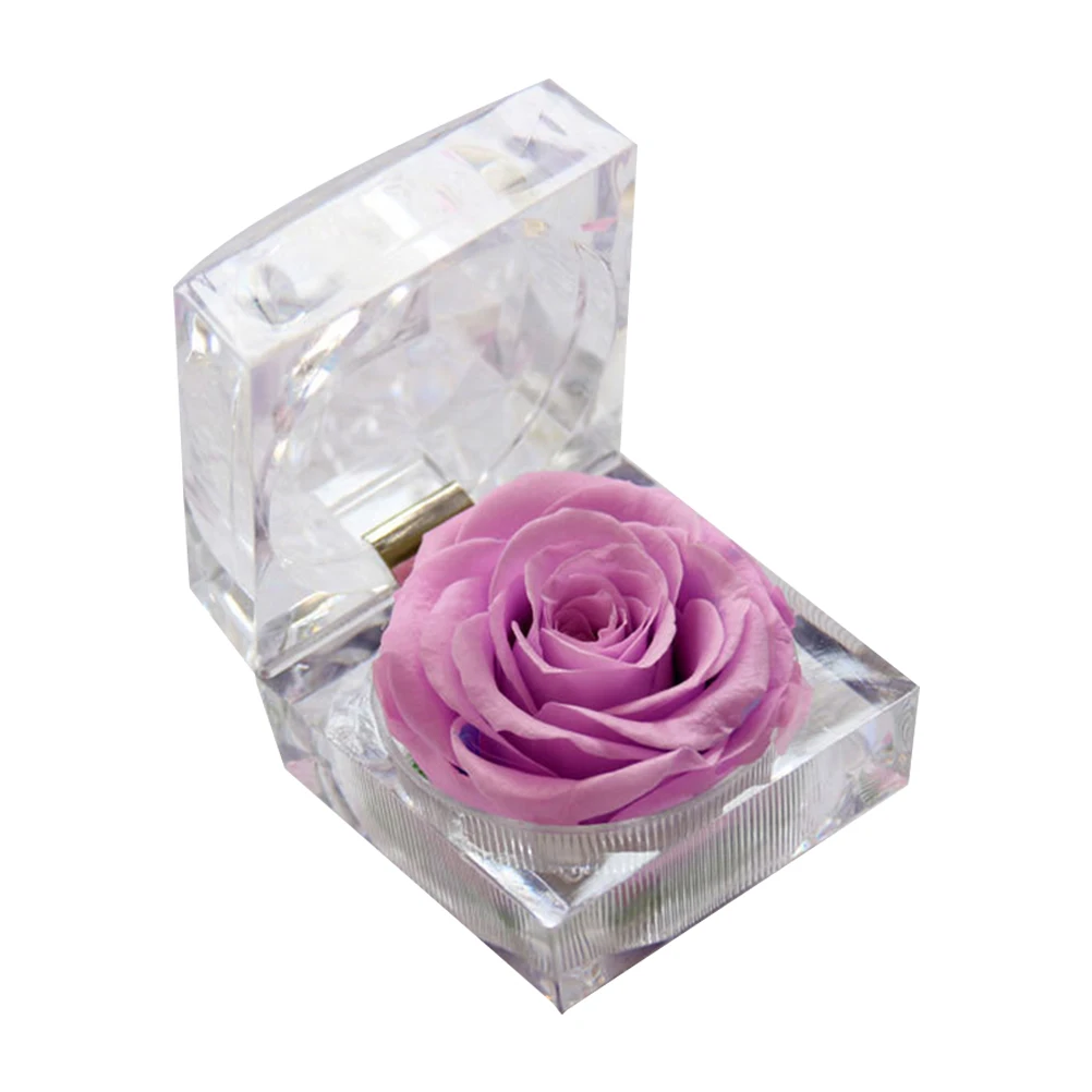 

1pcs Roses Gift Box Preserved Flower Eternity Rose Romantic Decor Home Wedding Anniversary Birthday Office Party